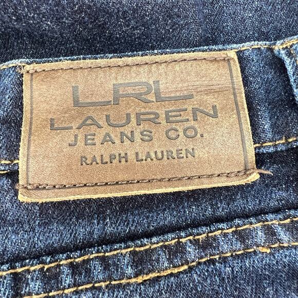 LRL Lauren Jeans Co Women's Size 10 Dark Blue Classic Straight Preppy Normcore - Picture 9 of 13
